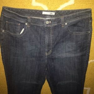 Chico’s platinum dark jeans 16 short